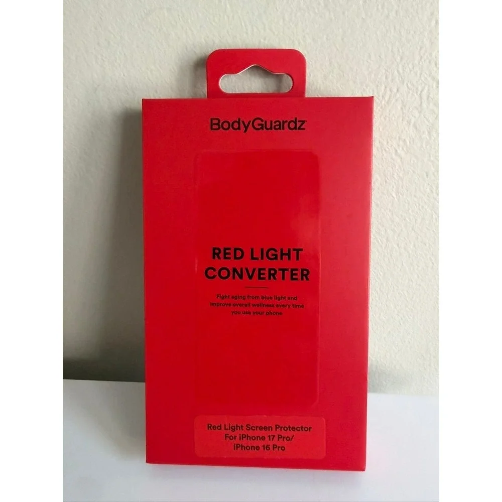 BodyGuardz Red Light Converter iPhone 17 Pro 16 Pro Red Screen Protector NWT